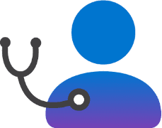 Patient and caregiver icon